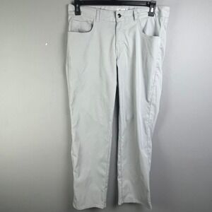Peter Millar Golf Pants Mens 34x34 Gray Polyester Performance Outdoor